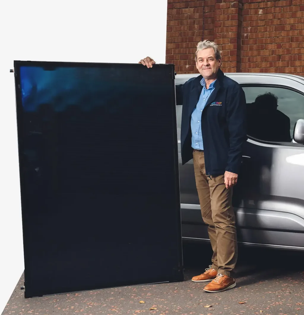 Solar thermal on roof header