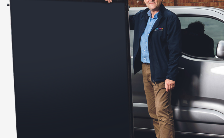 Solar thermal on roof header